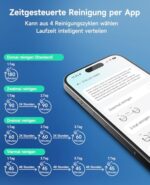 WYBOT C2 Kabelloser Poolroboter – Wandklettern & App-Steuerung, 180 Min. Laufzeit, 3-Motoren-System & Doppelfiltration für Pools bis 150m² – Bild 2