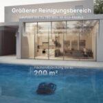 (Neues Modell) WYBOT C2 Vision-A Kabelloser Poolroboter Akku mit KI-Kamera, 8 Modi, starker Saugkraft, Dual-Filter, Wasserlinie, Poolroboter Akku Wand und Boden, App-Steuerung-schwarz dunkelgrün