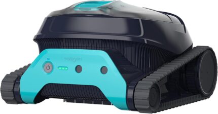 Dolphin Liberty 400 Poolreiniger Poolroboter Akku mit 2.5h Aufladen, Boden, Wand und Wasserlinie für Einbaupools bis 10m, Ultrafein-Filter, Intelligente Kontrolle App
