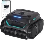 (Neues Modell) WYBOT C2 Vision-A Kabelloser Poolroboter Akku mit KI-Kamera, 8 Modi, starker Saugkraft, Dual-Filter, Wasserlinie, Poolroboter Akku Wand und Boden, App-Steuerung-schwarz dunkelgrün