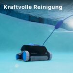 Dolphin Nautilus CC Automatischer Poolreiniger Poolroboter, Boden und Wandreinigung, Doppelfiltration, für Flachboden Pool bis zu 10 m, Wasserpflege