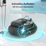 WYBOT C2 Vision AI Poolroboter – Kabellos, Intelligente Objekterkennung für Boden & Wand, Zweischicht-Filter & 180 Min. Laufzeit bis 180m² – Bild 4