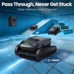 (2026 Upgrade) Poolroboter Boden und Wand, Wasserlinie, Poolsauger Akku Kabelloser, Intelligenter Navigation, 18927LPH Leistungsstarker, Poolreiniger für Pools bis zu 170㎡, PC10