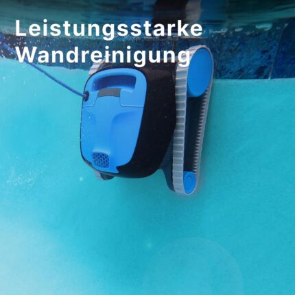 Dolphin Nautilus CC Automatischer Poolreiniger Poolroboter, Boden und Wandreinigung, Doppelfiltration, für Flachboden Pool bis zu 10 m, Wasserpflege