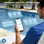 (2026 Neu) BOTLIFE PC20 Poolroboter, Akku Poolsauger Kabelloser, Poolroboter Boden und Wand Wasserlinie, APP-Steuerung, 18927 LPH, Intelligenten Navigation, Poolreiniger für Aufstellpool bis 170m²