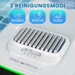 Pool-Royal PC10 Poolroboter – Kabellos, Wandklettern & Wasserlinie, 3-Motoren-System, 120 Min. Akkulaufzeit & Auto-Parken für Boden & Wand – Bild 7
