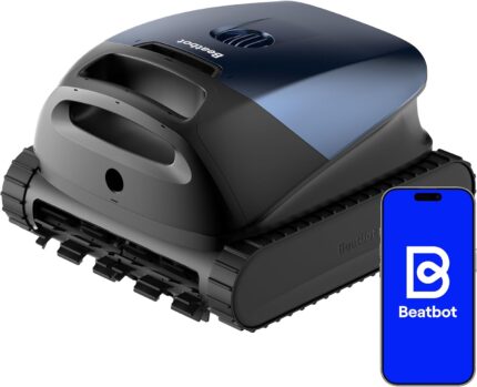 Beatbot (2026 Neu) Sora 10 Poolroboter Boden und Wand, Reinigt Wasserlinie & Plattformen, 25700 LPH Saugleistung, smartes Parken an der Waaaerlinie, 5L Filterkorb, bis zu 5 Std. Laufzeit, Tiefblau