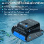 EVERCROSS BOT U8 Poolroboter – Kabellos für Boden, Wand & Wasserlinie, 120 Min. Akku, Intelligente Navigation & Selbsteinparken bis 200m² – Bild 8