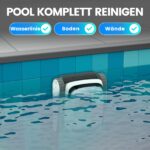 Pool-Royal PC10 Poolroboter – Kabellos, Wandklettern & Wasserlinie, 3-Motoren-System, 120 Min. Akkulaufzeit & Auto-Parken für Boden & Wand – Bild 4