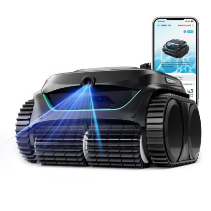 WYBOT C2 Vision AI Poolroboter – Kabellos, Intelligente Objekterkennung für Boden & Wand, Zweischicht-Filter & 180 Min. Laufzeit bis 180m²