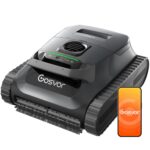(2026 Neu) Gosvor Poolroboter Wand und Boden, Wasserlinie, Flachzone 4-in-1, Bis zu 200 Min. Laufzeit, Leichtgewicht 6,9 KG, 3μm Ultrafeiner Filter, Starker Poolsuager Akku für Pools bis zu 200 m²