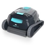 Dolphin Liberty 400 Poolreiniger Poolroboter Akku mit 2.5h Aufladen, Boden, Wand und Wasserlinie für Einbaupools bis 10m, Ultrafein-Filter, Intelligente Kontrolle App