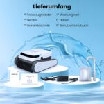 FIXR PC10 Kabelloser Poolroboter – Wandklettern & Wasserlinie, Intelligente Navigation, 120 Min. Laufzeit für Pools bis 170m² – Bild 2