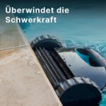 Dolphin Liberty 400 Poolreiniger Poolroboter Akku mit 2.5h Aufladen, Boden, Wand und Wasserlinie für Einbaupools bis 10m, Ultrafein-Filter, Intelligente Kontrolle App