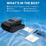 (2026 Upgrade) Poolroboter Boden und Wand, Wasserlinie, Poolsauger Akku Kabelloser, Intelligenter Navigation, 18927LPH Leistungsstarker, Poolreiniger für Pools bis zu 170㎡, PC10