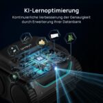 (Neues Modell) WYBOT C2 Vision-A Kabelloser Poolroboter Akku mit KI-Kamera, 8 Modi, starker Saugkraft, Dual-Filter, Wasserlinie, Poolroboter Akku Wand und Boden, App-Steuerung-schwarz dunkelgrün