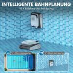 Pool-Royal PC10 Poolroboter – Kabellos, Wandklettern & Wasserlinie, 3-Motoren-System, 120 Min. Akkulaufzeit & Auto-Parken für Boden & Wand – Bild 5
