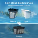 (2026 Neu) Aiper Scuba V3 Poolroboter Akku für Wand und Boden mit KI-Vision, Leichter Poolsauger, Leistungsstarke Saugleistung, 3 μm Filter, Wasserlinienreinigung, für Pools bis zu 200 m²