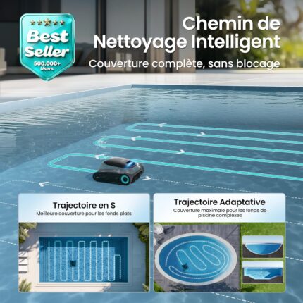 (2026 Upgrade) AIPER Scuba S1 Poolroboter Akku, 240 Min Laufzeit, Ultrafeinfiltration, Pool Bodensauger mit Wand- & Wasserlinienreinigung, App-Steuerung & OTA-Updates, Poolsauger für Pools bis zu 150㎡