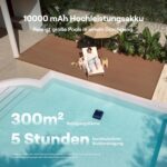 Beatbot (2026 Neu) Sora 70 Poolroboter, Poolsauger Akku Boden und Wand 4-in-1 Komplettreinigung, 25700 LPH, smartes Parken an der Oberfläche, 6L Fassungsvermögen, 10000 mAh Akku, bis zu 300 m², blau