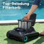 AIPER Kabelloser Poolroboter – Wand & Wasserlinie, Navigation 2.0, 150 Min. Laufzeit, 3,5L Filterkorb für Pools bis 150m² (4 Modi) – Bild 3
