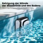 FIXR PC10 Kabelloser Poolroboter – Wandklettern & Wasserlinie, Intelligente Navigation, 120 Min. Laufzeit für Pools bis 170m² – Bild 7