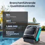 AIPER Scuba X1 Poolroboter, WavePath 3.0 Navigation, mit verbesserter Akkuleistung und bis zu 25.200 L/h Saugkraft, horizontale Wasserlinienreinigung, poolsauger akku Ideal für Pools bis zu 200㎡, Blau