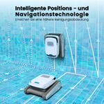 FIXR PC10 Kabelloser Poolroboter – Wandklettern & Wasserlinie, Intelligente Navigation, 120 Min. Laufzeit für Pools bis 170m² – Bild 5