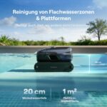 Beatbot (2026 Neu) Sora 70 Poolroboter, Poolsauger Akku Boden und Wand 4-in-1 Komplettreinigung, 25700 LPH, smartes Parken an der Oberfläche, 6L Fassungsvermögen, 10000 mAh Akku, bis zu 300 m², blau
