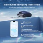 Beatbot AquaSense 2 Poolroboter, Akku Poolsauger mit Oberflächen-Parkfunktion, Poolreiniger Boden und Wand, Doppelte Reinigung der Wasserlinie, für Pools bis zu 300 m²