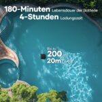 AIPER Scuba S1 Pro Poolroboter – App-Steuerung, Boden, Wand & Wasserlinie, 180 Min. Laufzeit & 360°-Filtration für Pools bis 200m² – Bild 3