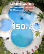 WYBOT C2 Kabelloser Poolroboter – Wandklettern & App-Steuerung, 180 Min. Laufzeit, 3-Motoren-System & Doppelfiltration für Pools bis 150m² – Bild 6