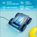 Zodiac Vortex 4WD Poolroboter OV 5300 SW – Allrad-Antrieb für Boden, Wand & Wasserlinie, inkl. Transportwagen, für Pools bis 12x6m – Bild 3