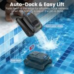 (2026 Upgrade) Poolroboter Boden und Wand, Wasserlinie, Poolsauger Akku Kabelloser, Intelligenter Navigation, 18927LPH Leistungsstarker, Poolreiniger für Pools bis zu 170㎡, PC10