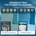 (2026 Upgrade) AIPER Scuba S1 Poolroboter Boden und Wand, Wasserlinienreinigung, Doppelfiltration, 240 Min Laufzeit, Intelligente Navigation, App-Steuerung & OTA-Updates für Einbau- und Aufstellpools