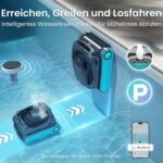 AIPER Scuba X1 Poolroboter, WavePath 3.0 Navigation, mit verbesserter Akkuleistung und bis zu 25.200 L/h Saugkraft, horizontale Wasserlinienreinigung, poolsauger akku Ideal für Pools bis zu 200㎡, Blau